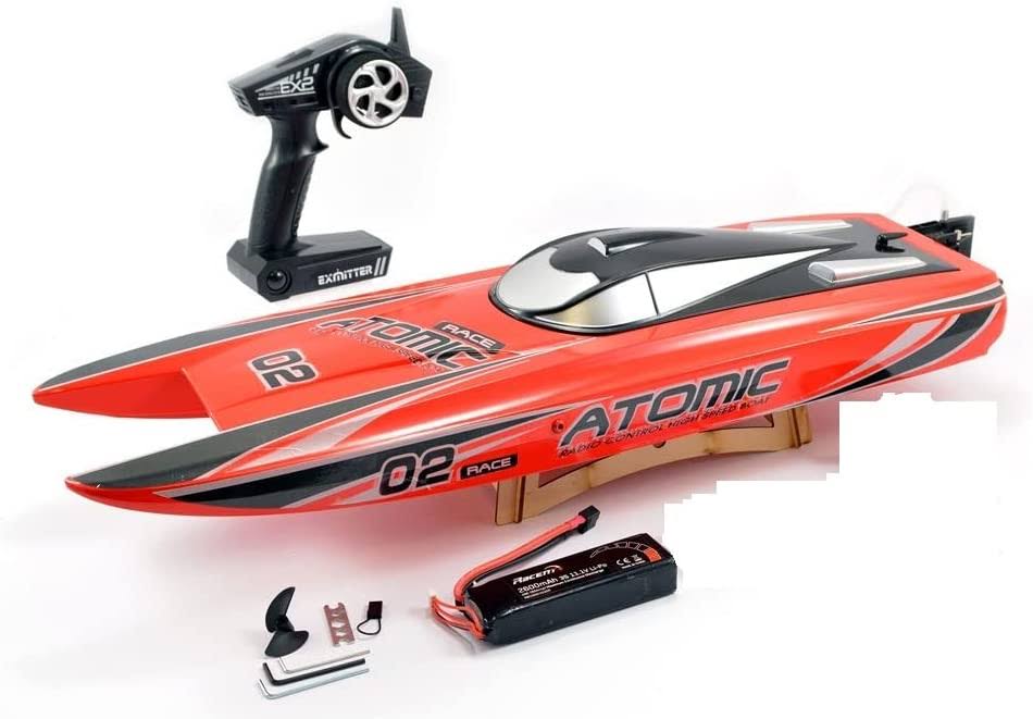 Volantex Racent Atomic 70cm Brushless Racing Boat RTR (Red)