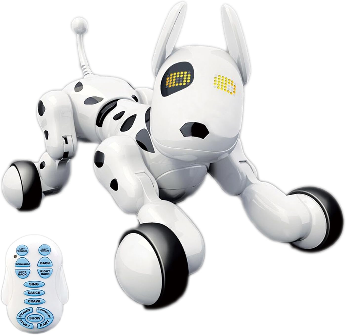 Hi-Tech Wireless Interactive Robot Puppy, Remote Control Robo Perro Dogs for Kids, Electronic Pet Sing Dance Talk Speak Dog Birthday Christmas Toys for Boys and Girls Age 5 6 7 8 9 10