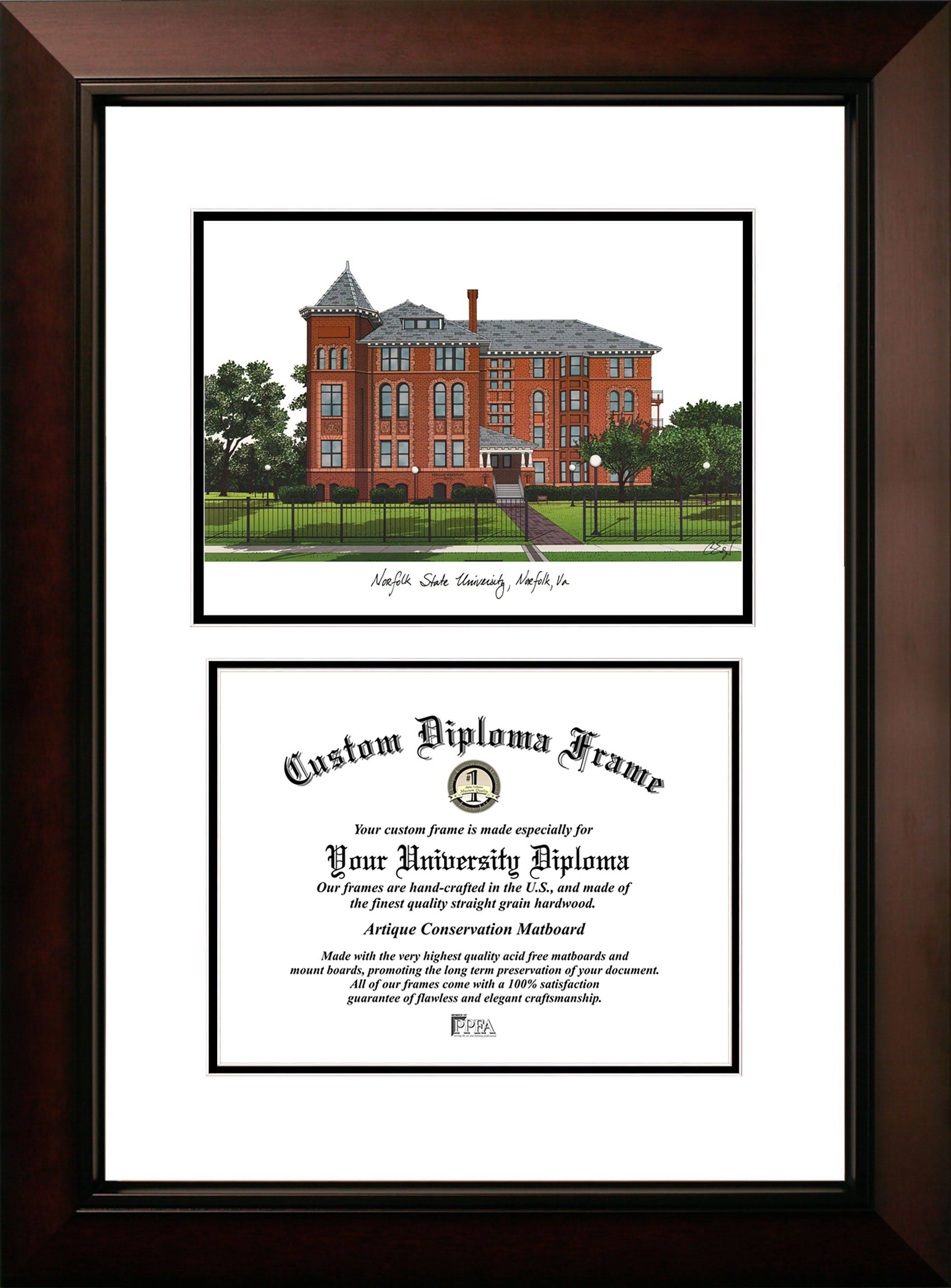 Norfolk State Legacy Scholar Diploma Frame