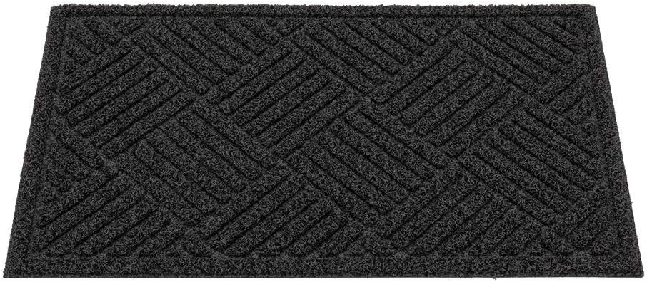 Comfy Feet 60 Inch x 36 Inch Floor Mat, 1 Diamond Outdoor Floor Mat - Non Slip, Non Skid Backing, Gray Polypropylene Utility Mat, Stain Resistant, Heavy Duty - Restaurantware