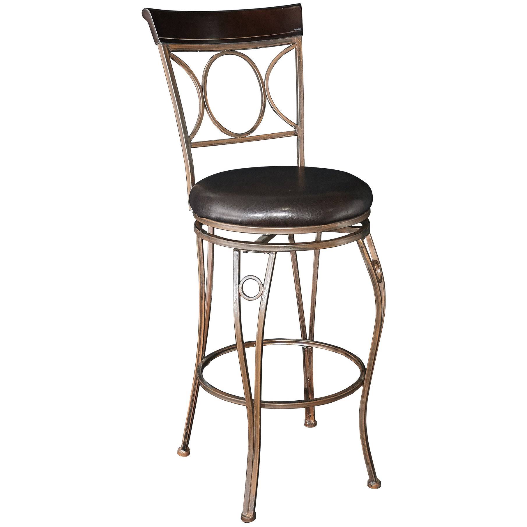 Linon Circles Back Bar Stool