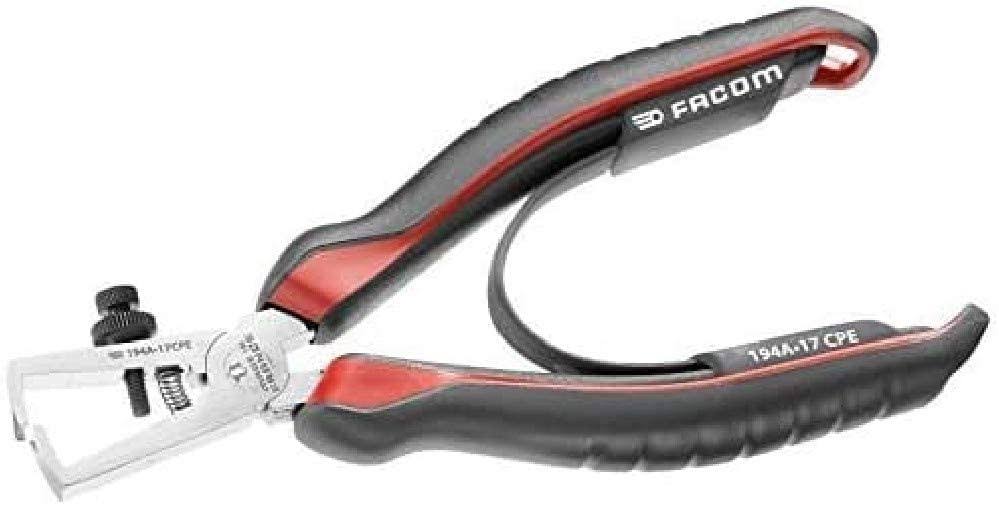 Facom 194 a.17cpe Wire Stripper with Snip, Red/Black