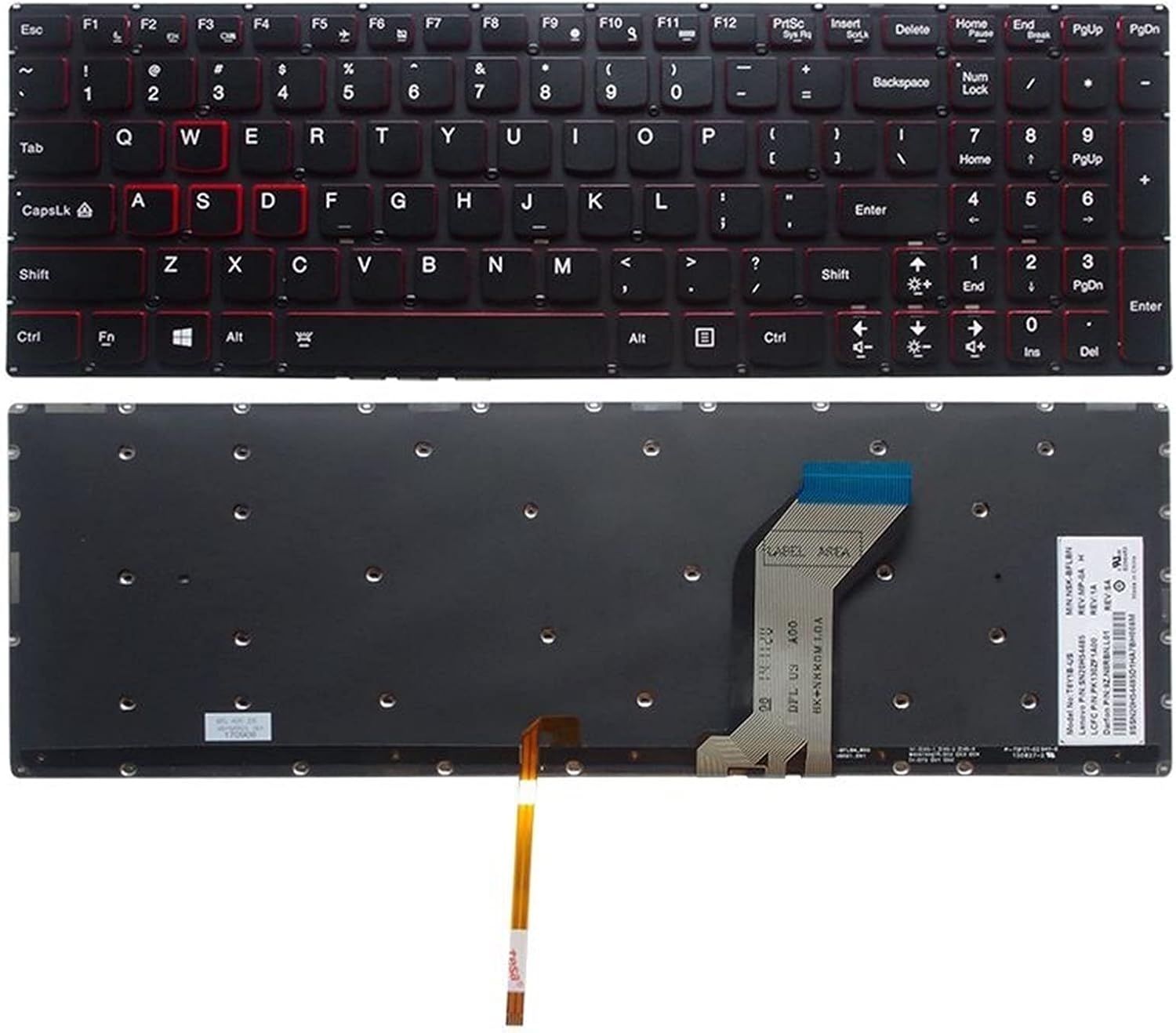 Computer Hardware Accessories Keyboard Y700 Y700-15 Y700-15ISK Y700-15ACZ Y700-17ISK Y700-15ISE Laptop Keyboard Backlight Computer Hardware Replacement