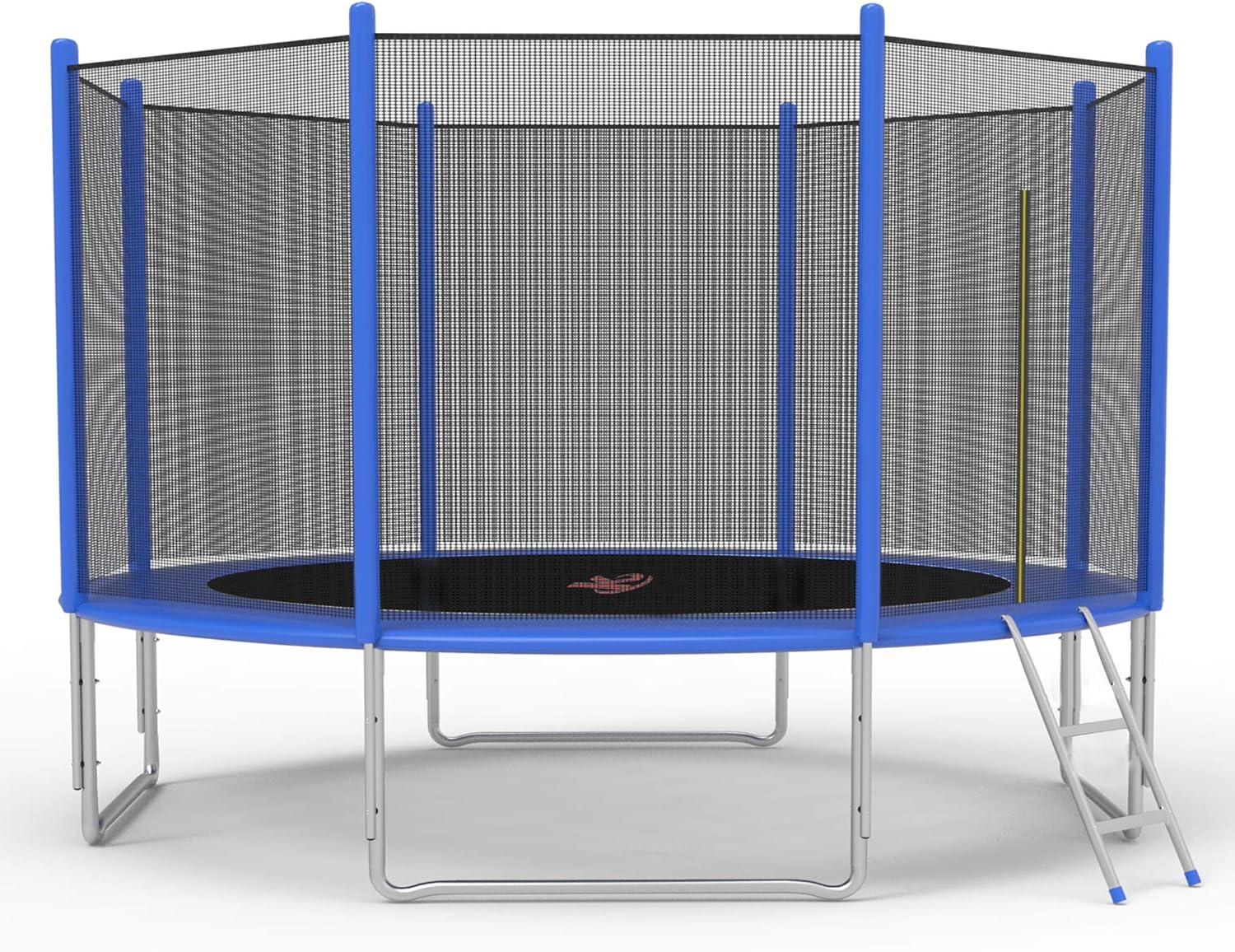 SMART TECH Trampoline for Kids and Adults - 10FT/12FT Recreational Trampoline with Ladder and Enclosure Net and Spring Cover - ASTM Approved - Outdoor Backyard Jump Family Fun