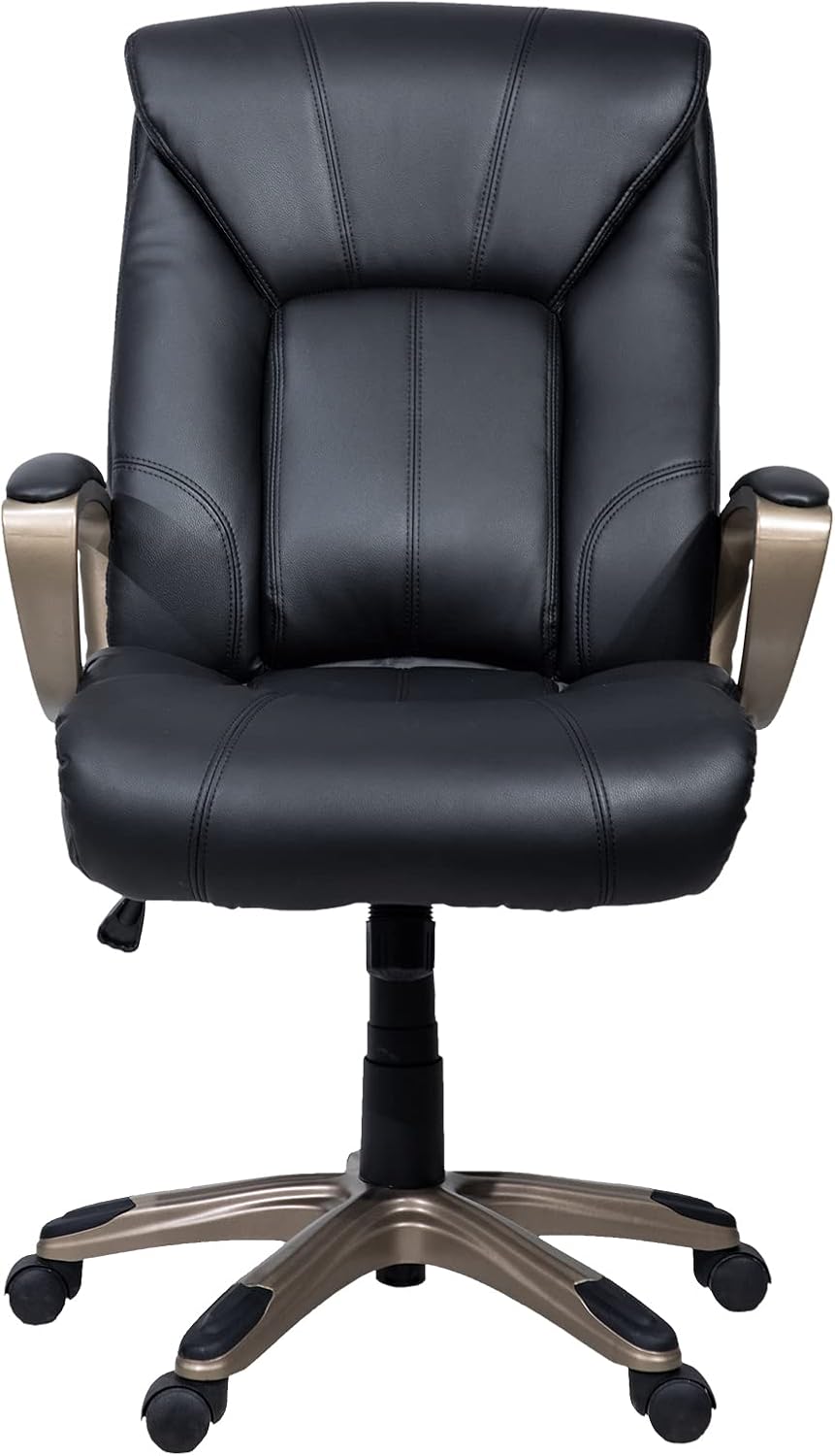 HZLAGM Office Chairs, Executive Office Chair, high-Grade PU Leather Office Chair with Lumbar Support, Low Back Office Chair