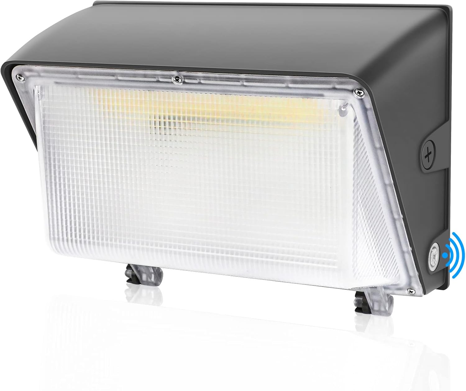 AKK 100W LED Wall Pack Light 80W 60W Changeable, 3-Color-Switchable Wall Pack Light with Dusk to Dawn Photocell Sensor, Outdoor Wall Lights LED Fixture as Commercial Security Lighting Wall Mount