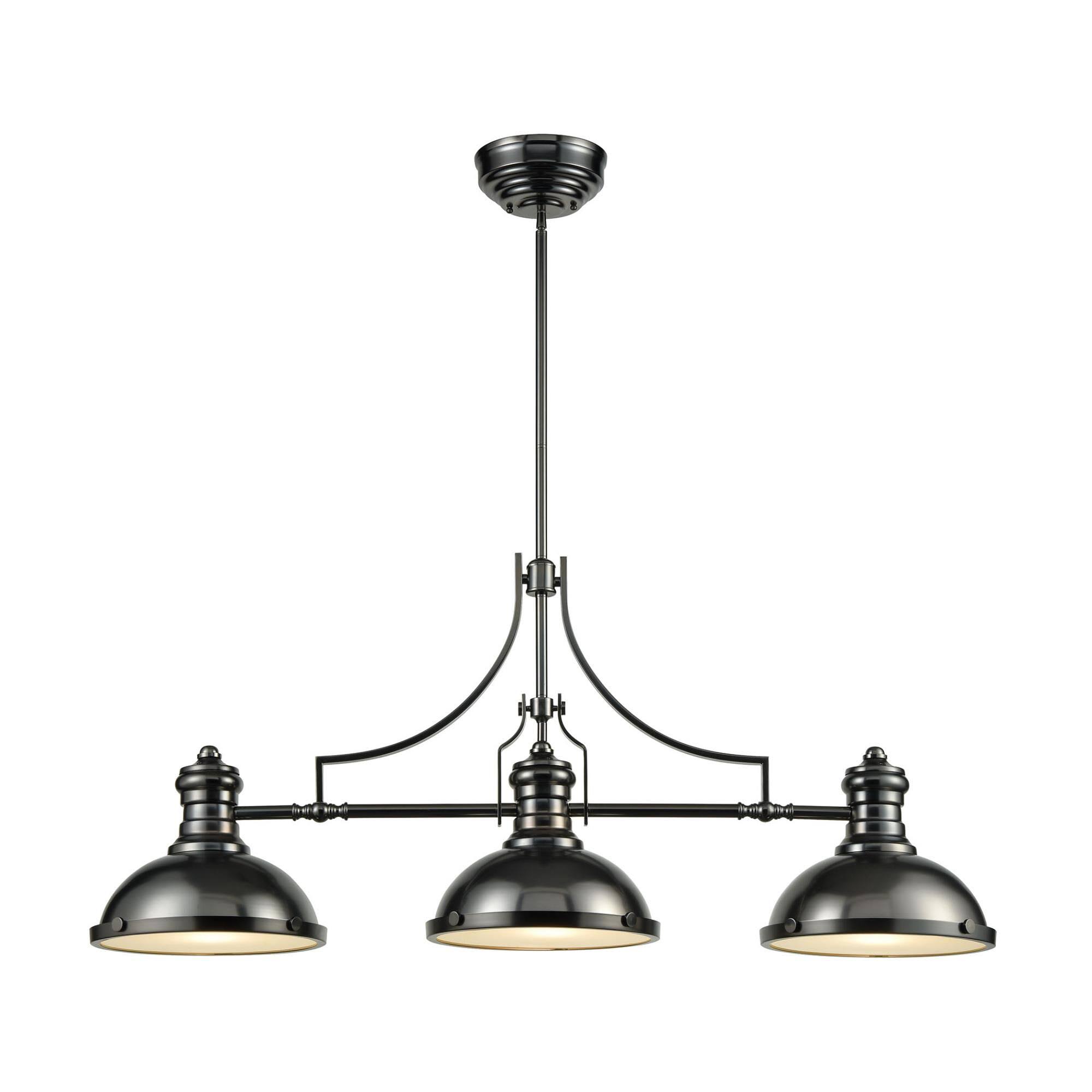 Chadwick Island Light, Black Nickel, Elk Lighting 66605-3