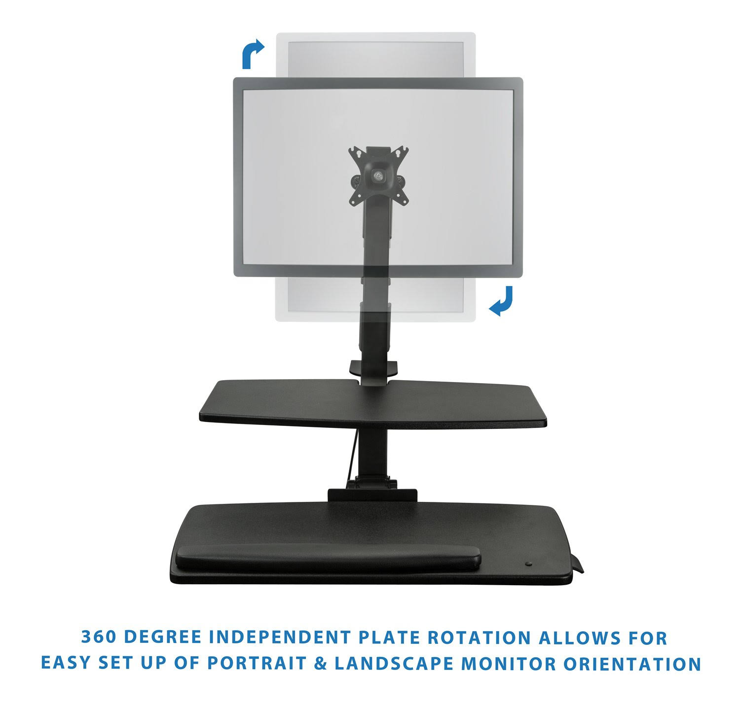 Mount-It! Adjustable Sit-Stand Desk Mount for Computers and Laptops,Black MI-7901