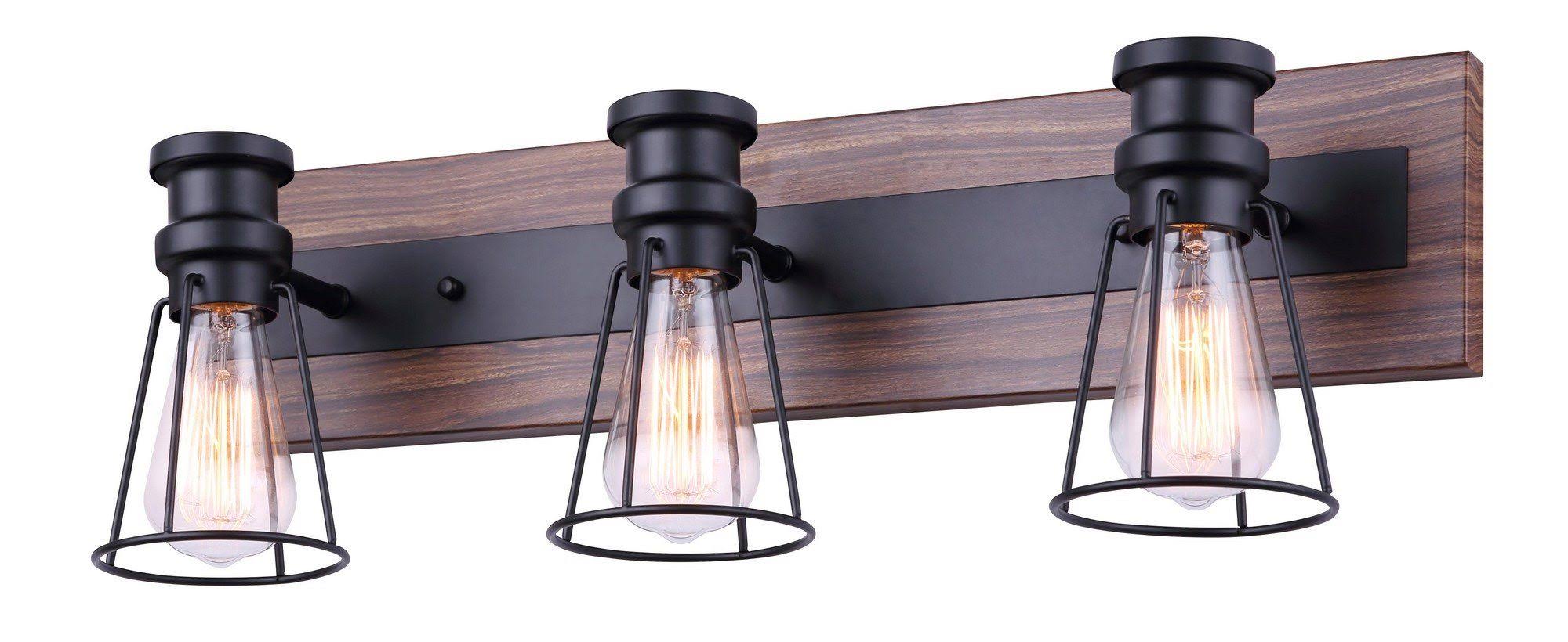 Canarm IVL752A03BKW Blake 3 Light Vanity, Black