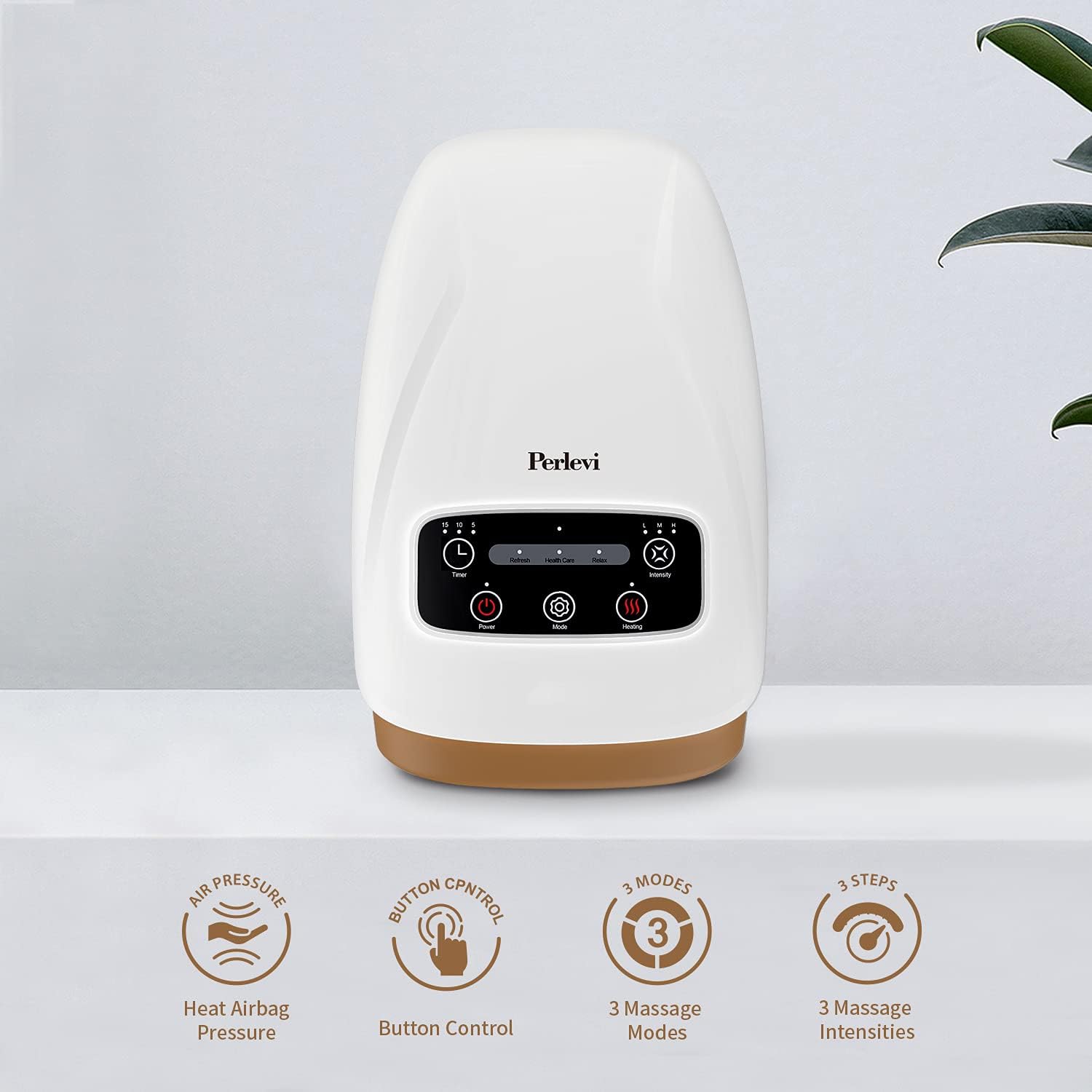 PERLEVI Electric Hand Massager Machine for Arthritis and Carpal Tunnel, Cordless Hand Massager with Heat and Air Compression, for Wrist, Plam, Fingers Pain Relief