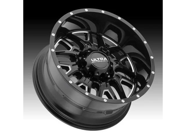 Ultra 203BM Hunter 20x9 5x127 -12mm Black/Milled Wheel Rim