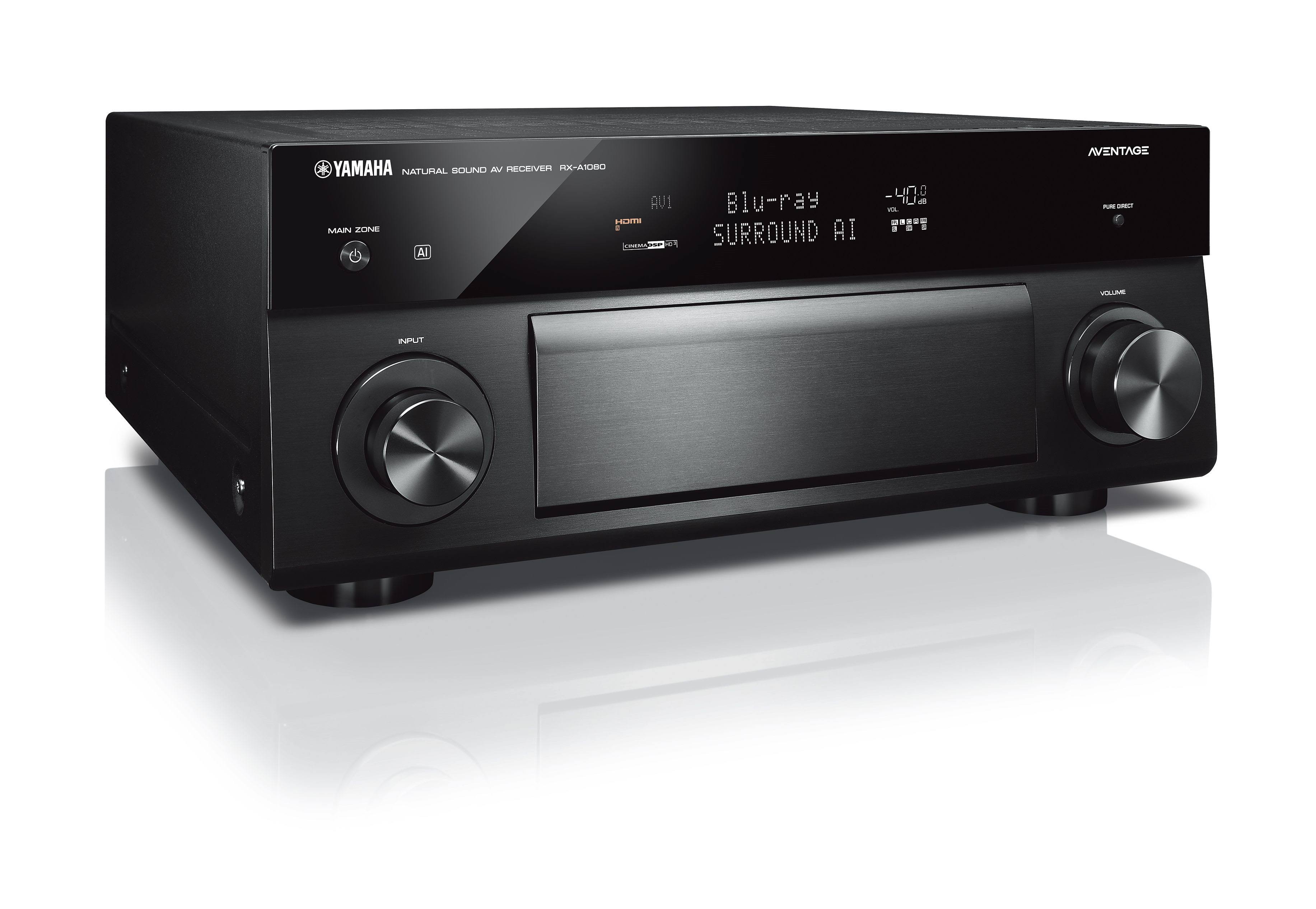 Yamaha AVENTAGE RX-A1080 7.2-Channel AV Receiver with MusicCast, Black