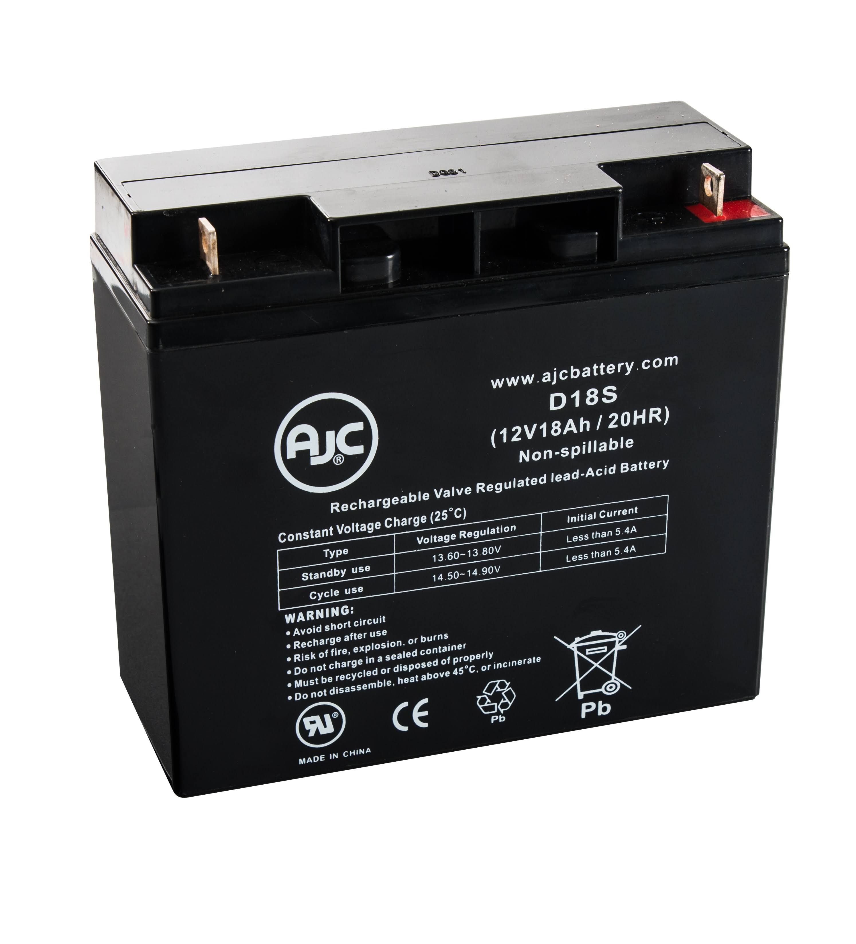 AJC 12V 18Ah Sealed Lead Acid - AGM - VRLA Battery