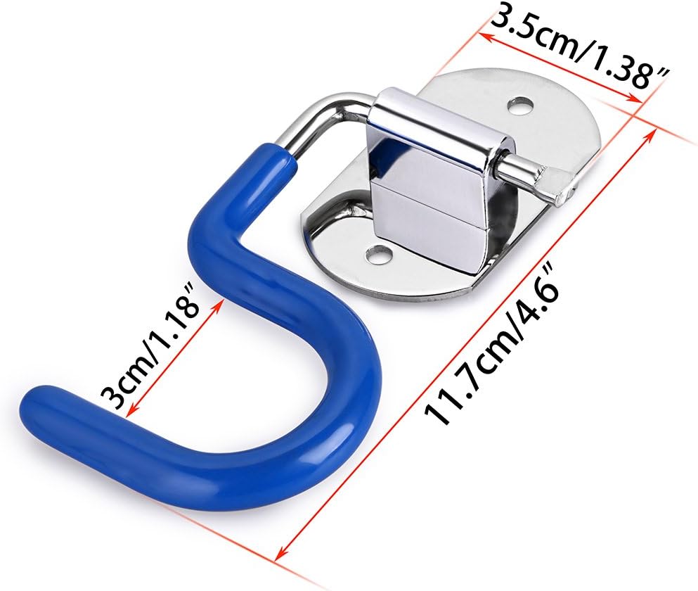 Sumnacon Mop Broom Holder Organizer, 8 Pcs S-Type Wall Mounted Cleaning Tools Organizer, Space Saver Brooms Mops Rakes Holder, Stainless Steel Heavy Duty Broom Mop Handle Holder for Kitchen Garage