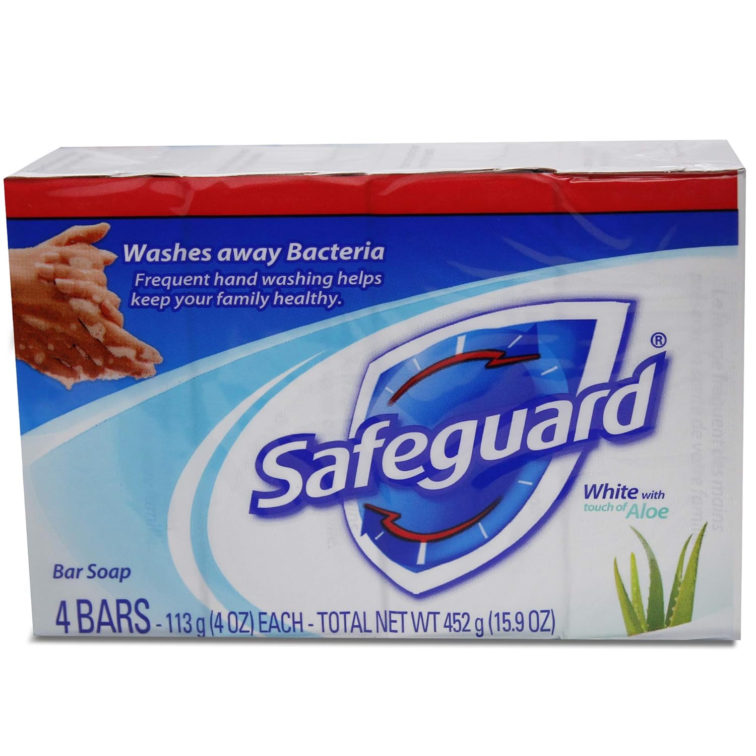 Safeguard White Soap, 4 Oz Ea. - 12 Packs x 4 Count, 48 Bars Case Pack of 2