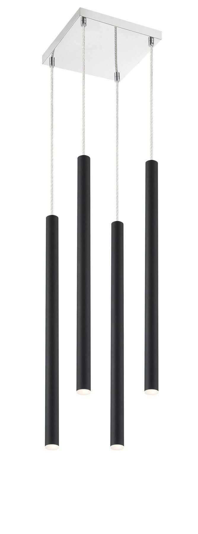 Z-Lite 917MP24-MB-LED-4SCH Forest 4 Light Island/Billiard in Matte Black
