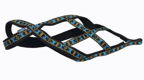 Weight Pulling Sledding Dog Harness X-Back Style Black Small, 18x22 Neck Circumference