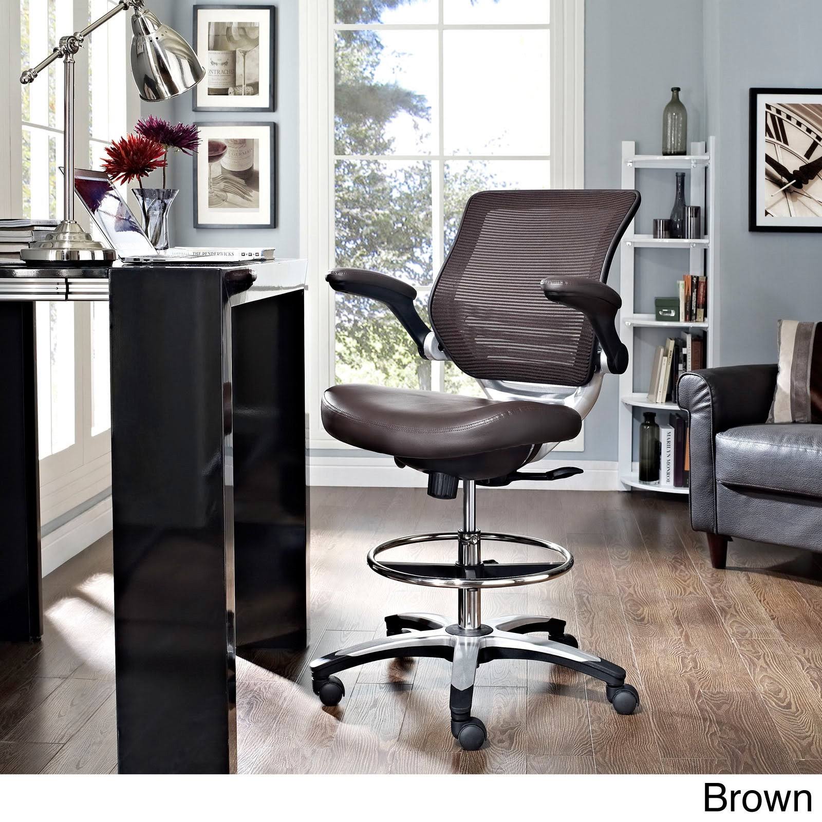 Modway Edge Drafting Chair, Black