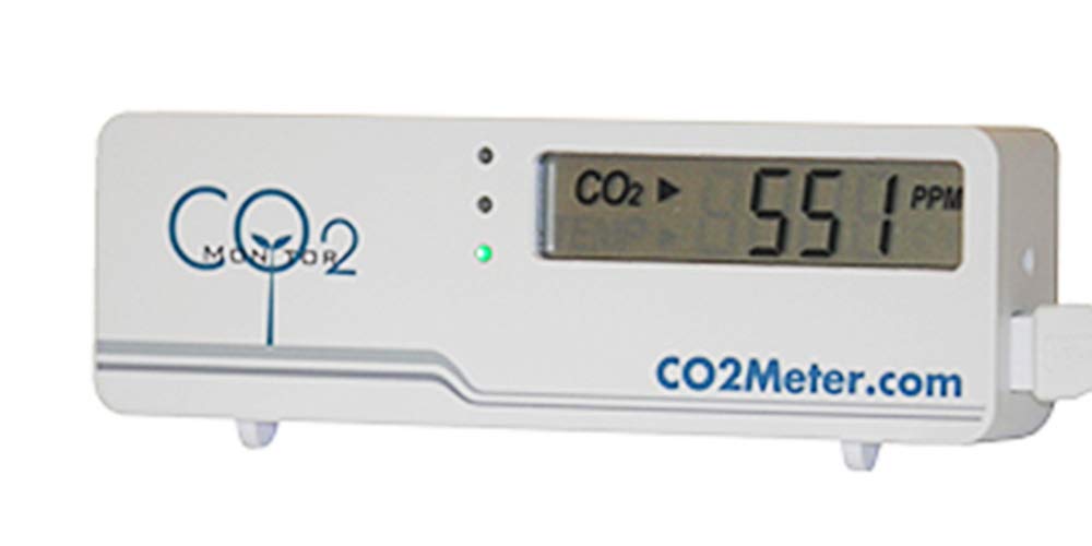 CO2Meter RAD-0301 Mini CO2 Monitor, White Pack of 2