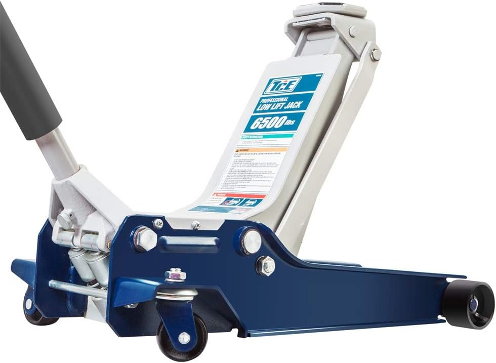 HPDMC 2.5 Ton (5,000 lb) Capacity Blue Hydraulic Low Profile Trolley Service/Floor Jack with Single Piston Quick Lift Pump