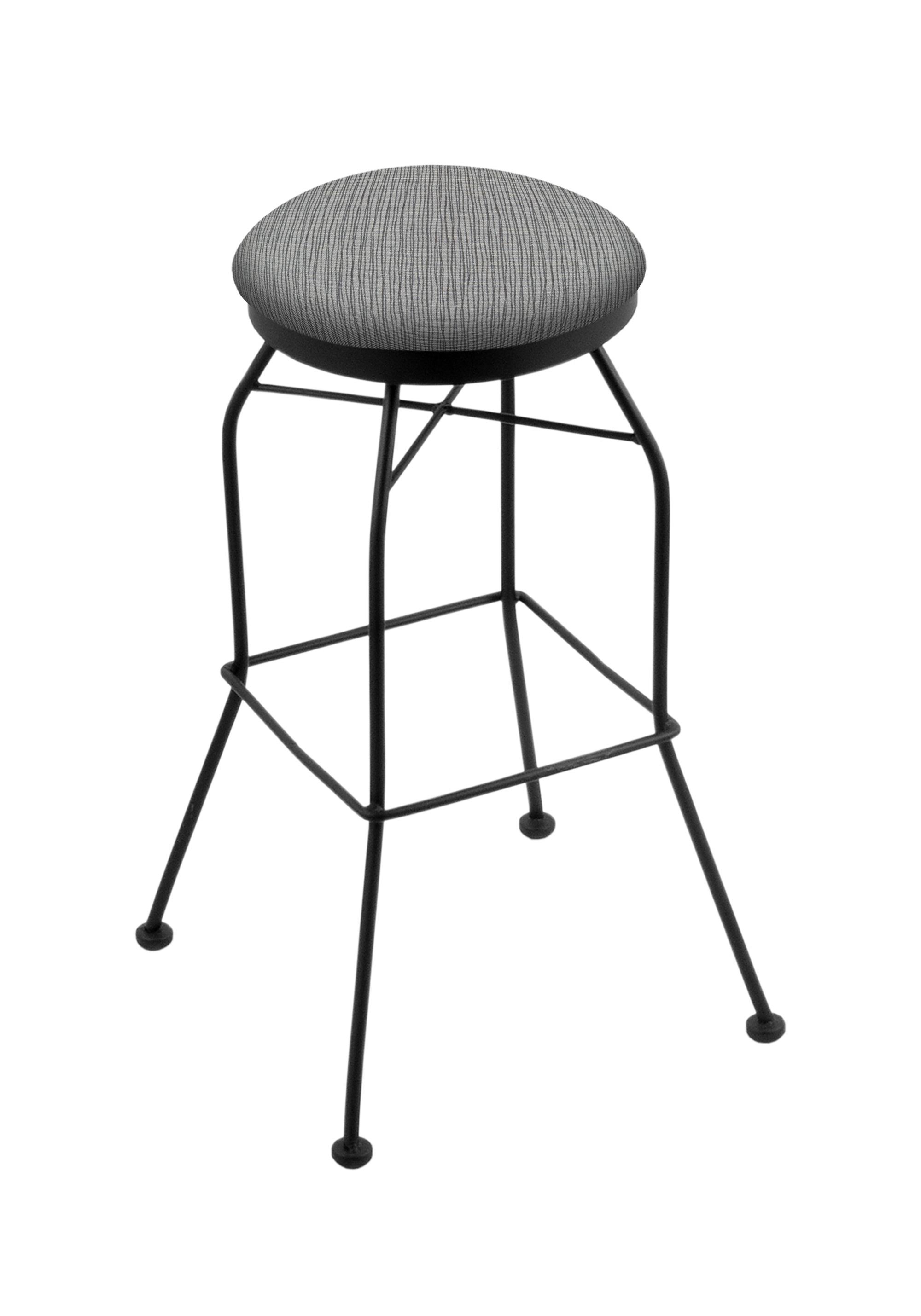 3020 30 inch Swivel Bar Stool with Black Wrinkle Finish and Graph Alpine Seat