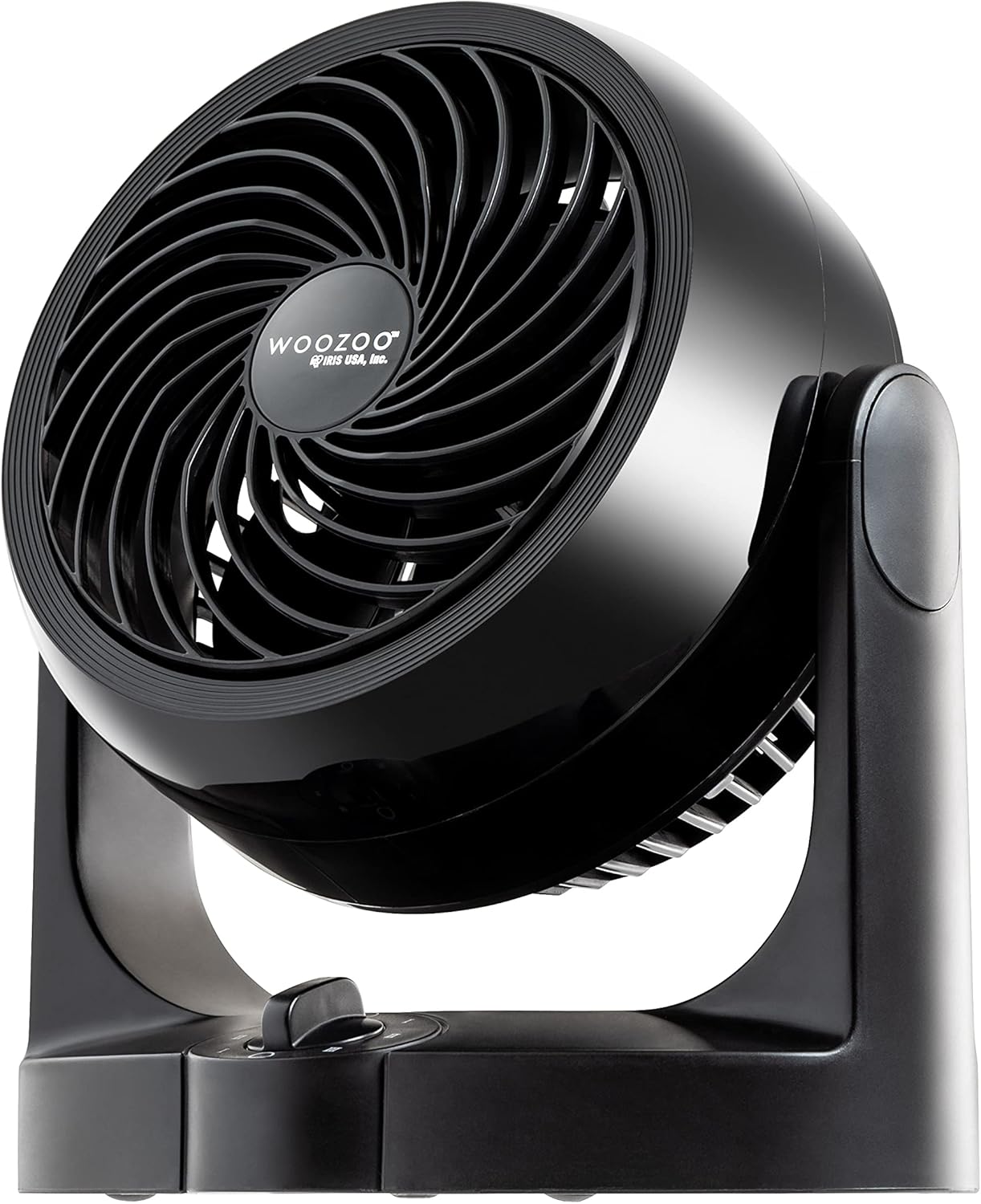 IRIS USA WOOZOO Air Circulator, Small Personal Office or Home Desktop Fan, 11.5 inch fan, White Pack of 2