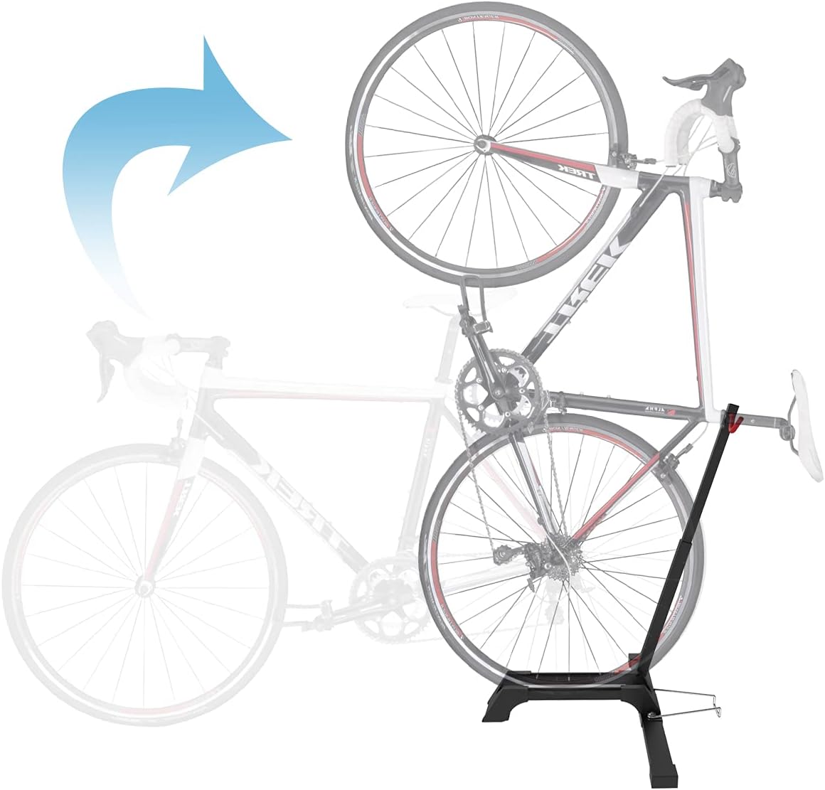 Qualward Bicycle Stand Vertical Bike Rack Floor Adjustable Upright Design, Space Saving for Living Room, Bedroom or Garage Pack of 2