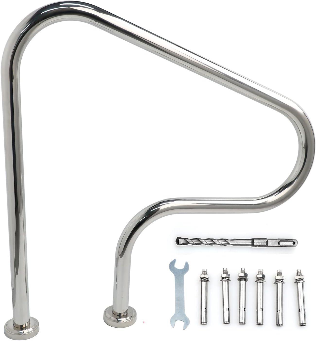 Frantie Swimming Pool Handrail for Inground Pools, 32