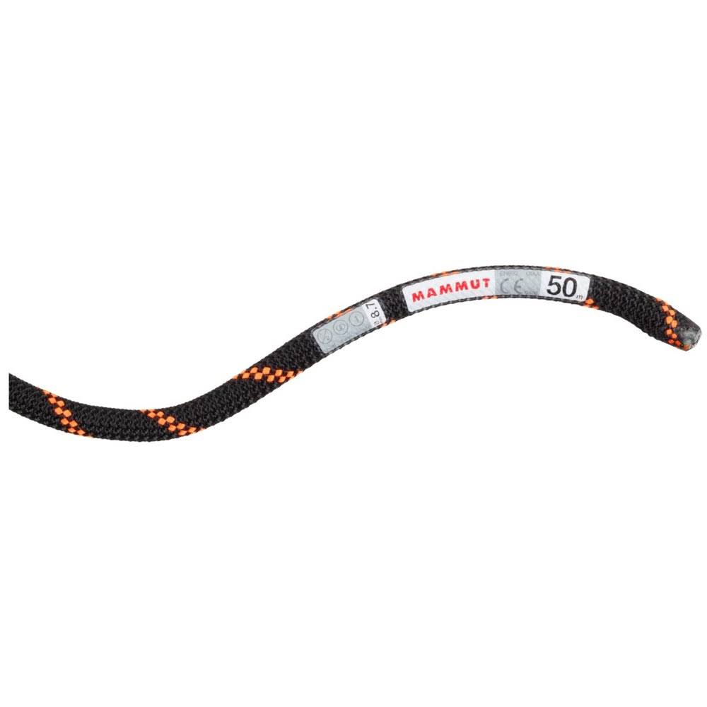 Mammut 8.7 Alpine Sender Dry Rope (Black Safety Orange)
