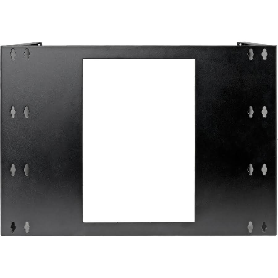 Tripp Lite 8U Wall-Mount Bracket for Small Switches and Patch Panels, Hinged Network device mounting bracket - 8U - Black 14 gau