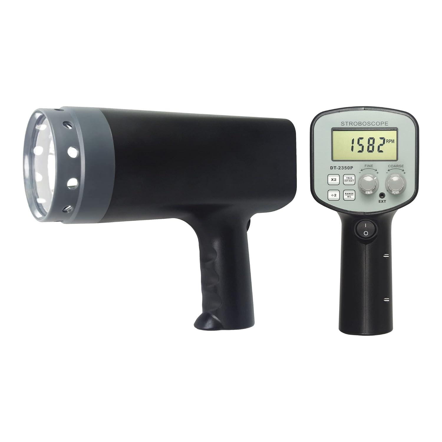 HOJILA Digital Handheld Stroboscope Tachometer DT-2350PA, Range 50~12,000FPM Pack of 2