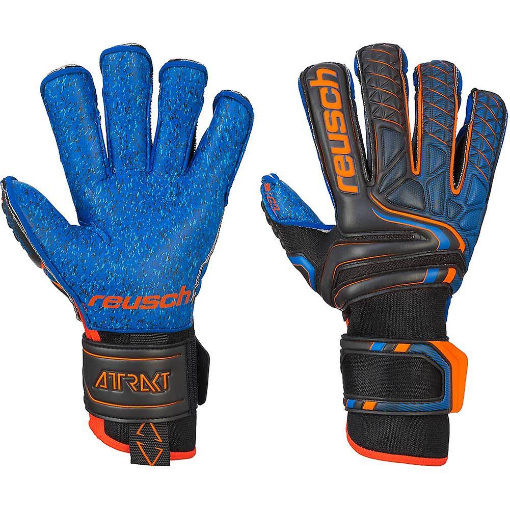 Reusch Attrakt G3 Fusion Evolution Finger Support Goalkeeper Gloves Black/Shock org/deep 11