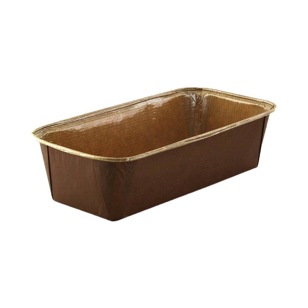 Packnwood 209KRBAKE160K Free Standing Rectangular Kraft Paper Baking Mold - 6.3 x 2.5 x 2 in. - 200 Piece