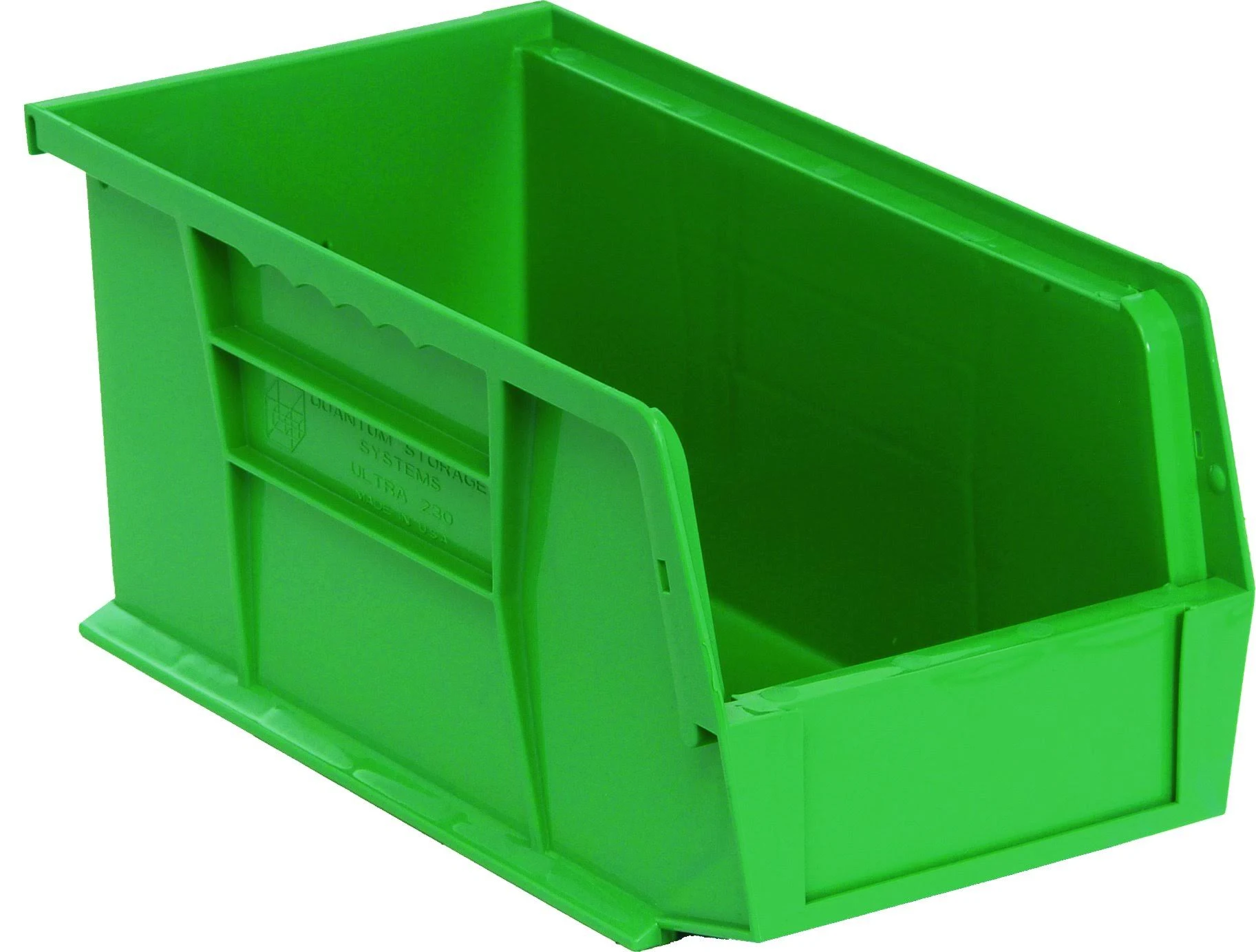 Ultra Series Stack and Hang 3.5 gal. Storage Bin in Green (12-Pack)
