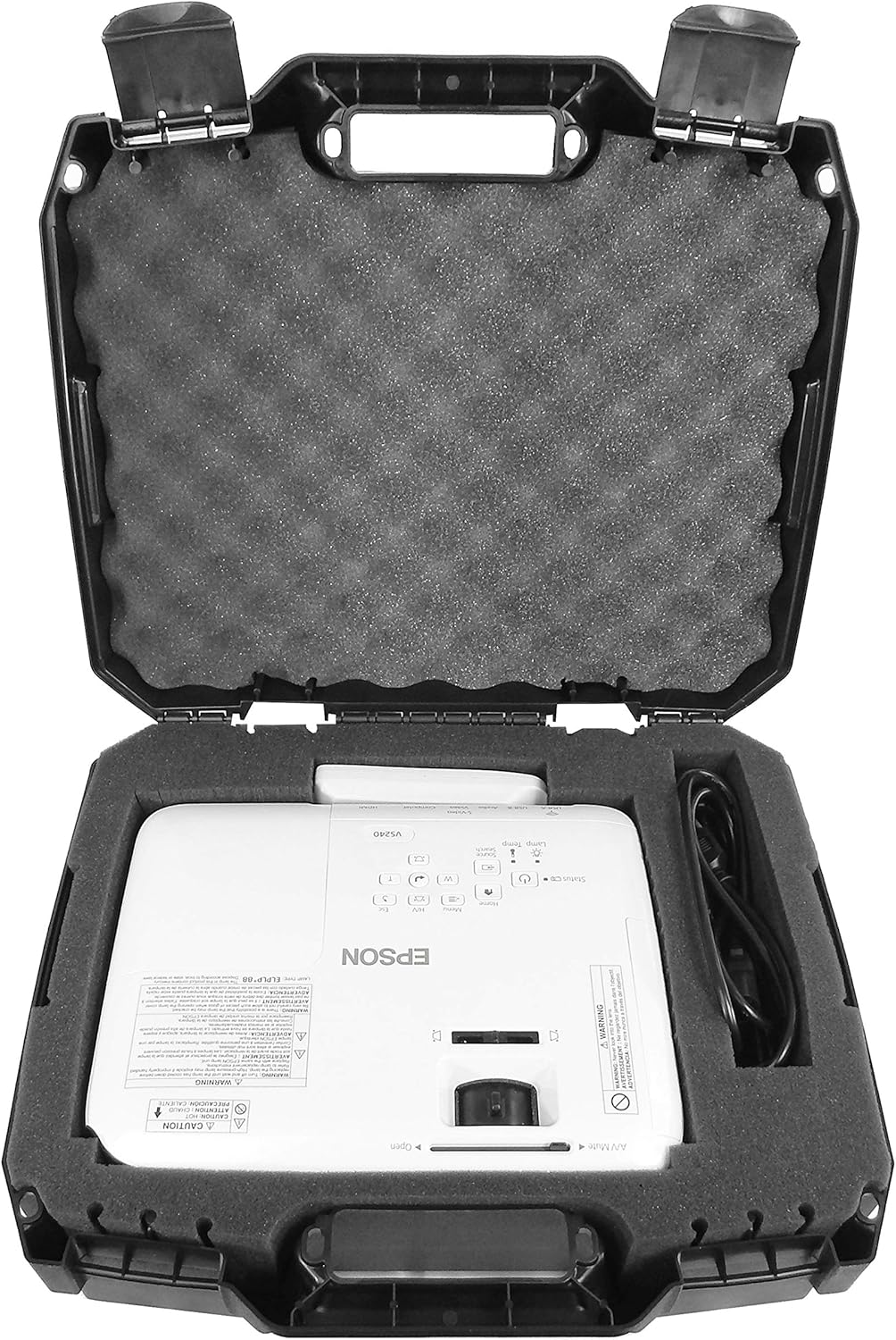 CASEMATIX Home Video Projector Hard Case Compatible with PowerLite and Home Cinema DLP WXGA 1080p 3D Projectors for Select Models Pro EX9200, 1781W, 1761W, 1284,640, 740HD, 1040 and More, Case Only Pack of 2