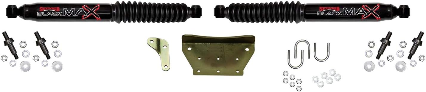 Skyjacker 8299 Dual Steering Stabilizer Kit (for Ford F-250/350 Super Duty and Excursion - Black)