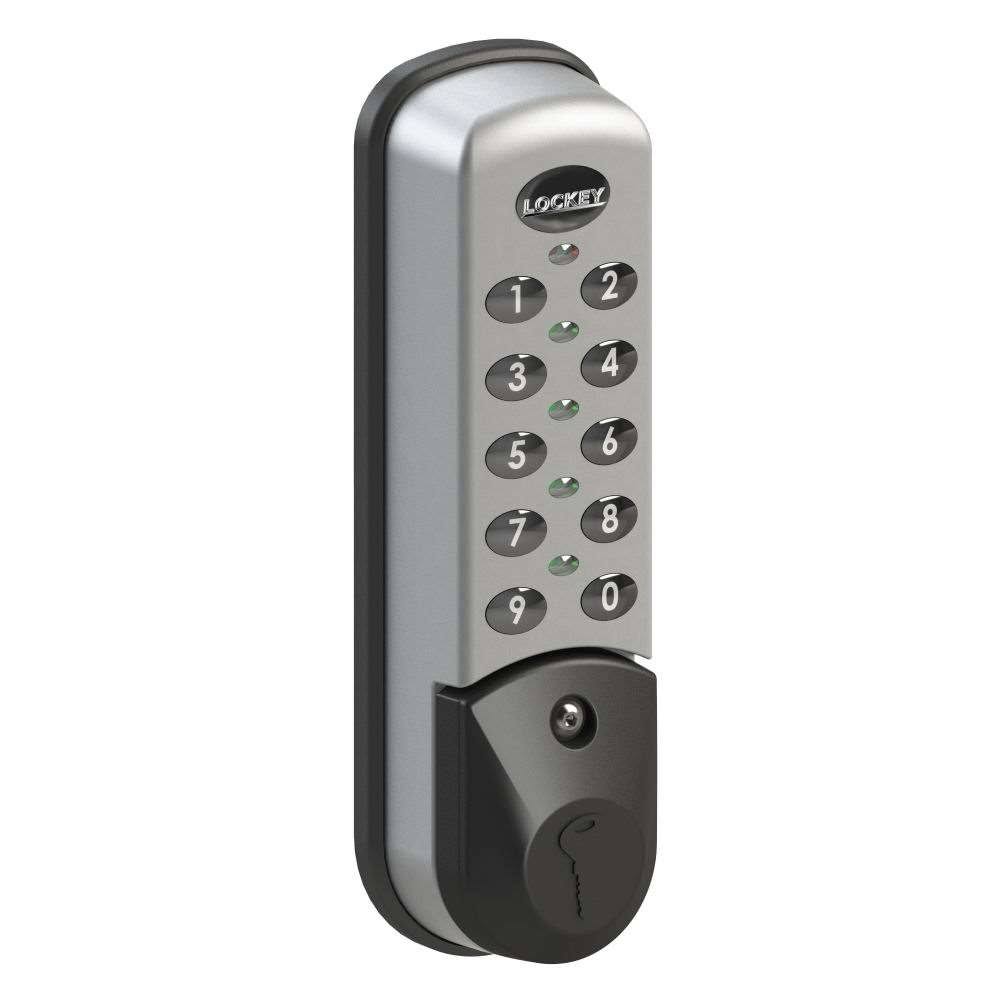 LockeyUSA EC781bv Digital Combination Electronic Cabinet u0026 Locker Lock for Wet Chlorinated Pool Areas Black - Vertical