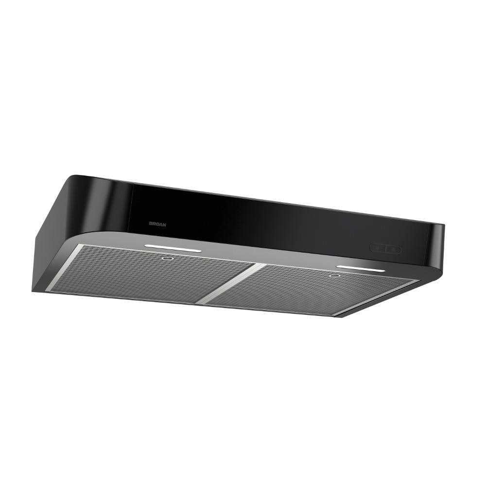 Broan 36-in Convertible Black Undercabinet Range Hood | CLDA136BL