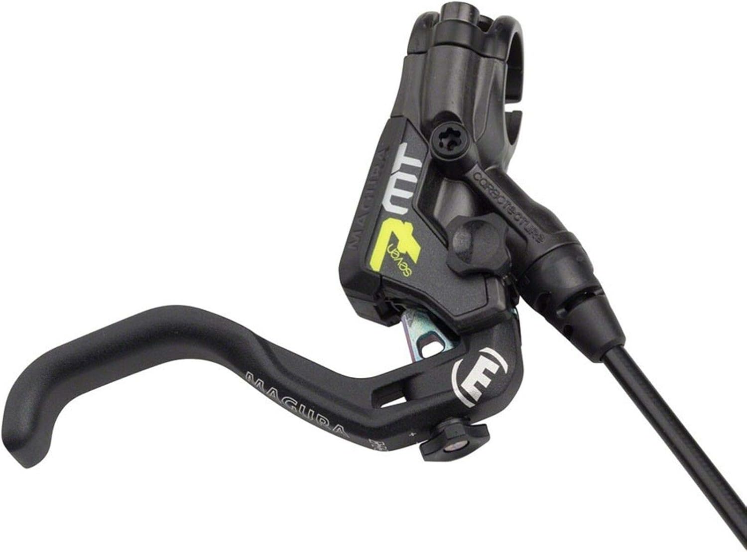 Magura USA MT7 Next HC Disc Brake Black/Neon Yellow, Flip Flop