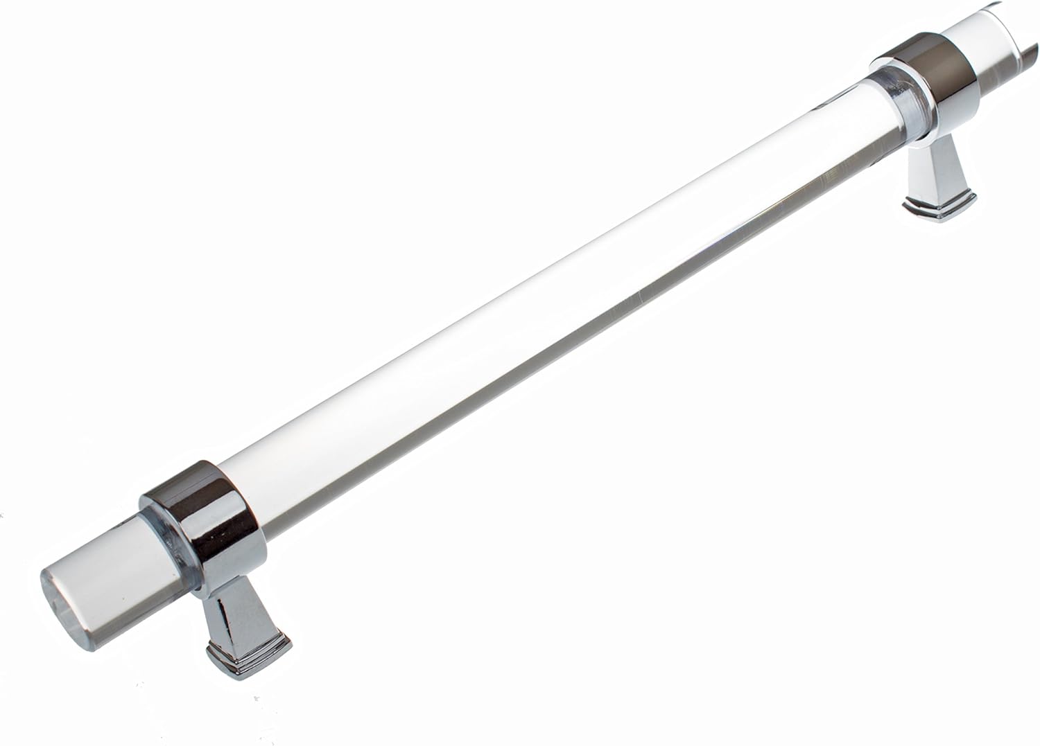 GlideRite Hardware 4718-160-PC-10 6.25-inch CC Clear Acrylic Cabinet Drawer Pulls 10 Pack Pack of 2