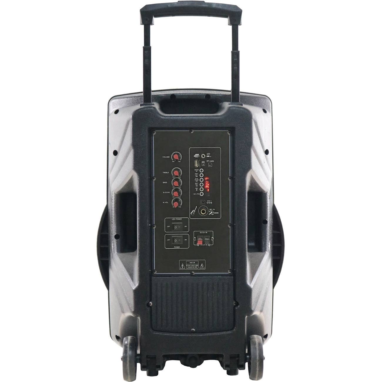 Naxa 15-inch Portable Party Speaker, Black