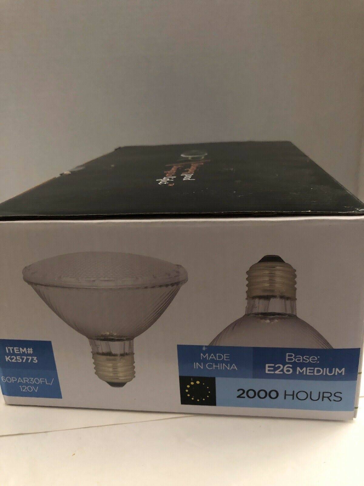 New 6 Pack Halogen Flood Light Bulb 60 Watt 75W 120V Ships N 24hrs