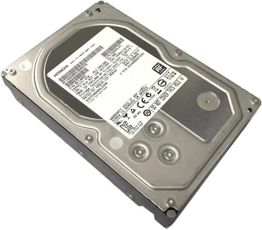 HGST Ultrastar 3.5-Inch 4TB 7200RPM SATA III 6Gbps 64MB Cache Enterprise Hard Drive with 24x7 Duty Cycle (0F14683) (Renewed) Pack of 2