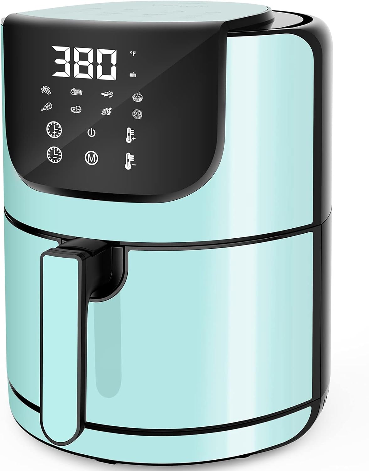 Air Fryer, Large Air Fryer 5.8QT Touch Screen with 8 Presets Menus Air Fryers with Nonstick Detachable Basket Freidora de Aire Auto Shut Off Viliwin Blue Air Fryer
