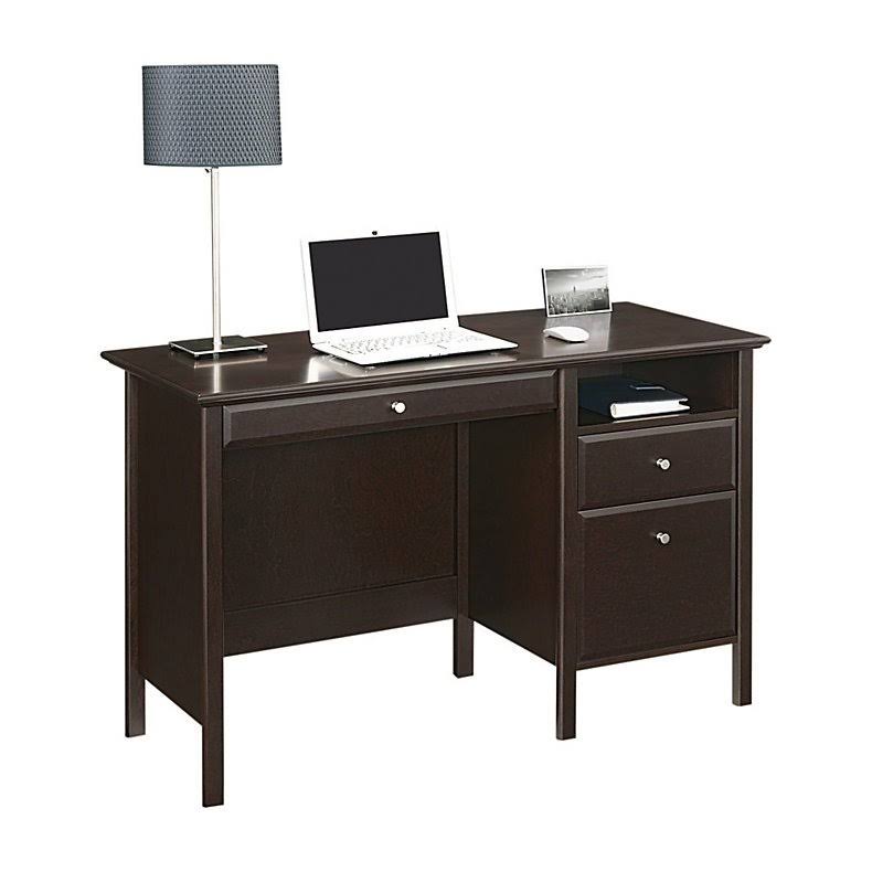 Realspace Chase Desk, 30x22H x 47x22W x 21 5/8x22D, Dark Chestnut