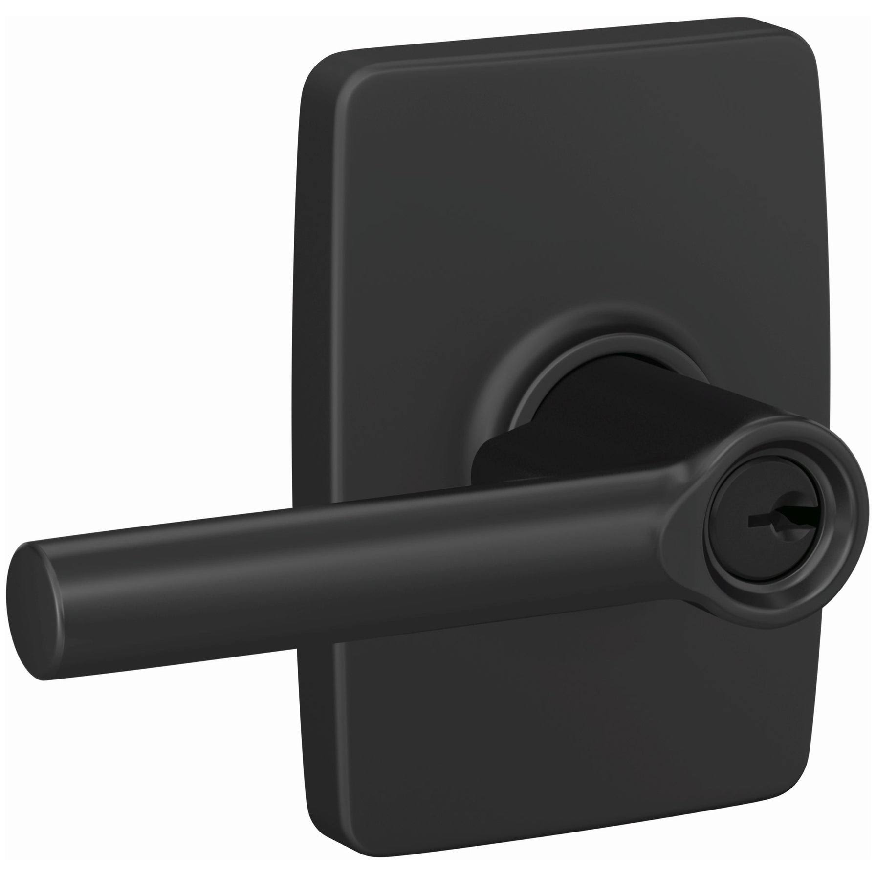 Schlage F51A-BRW-GEE Custom Broadway Passage or Privacy Door Lever Set - Matte Black
