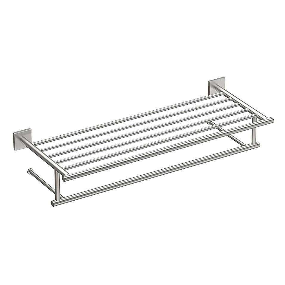 Gatco Elevate 26x22 Spa Rack in Satin Nickel