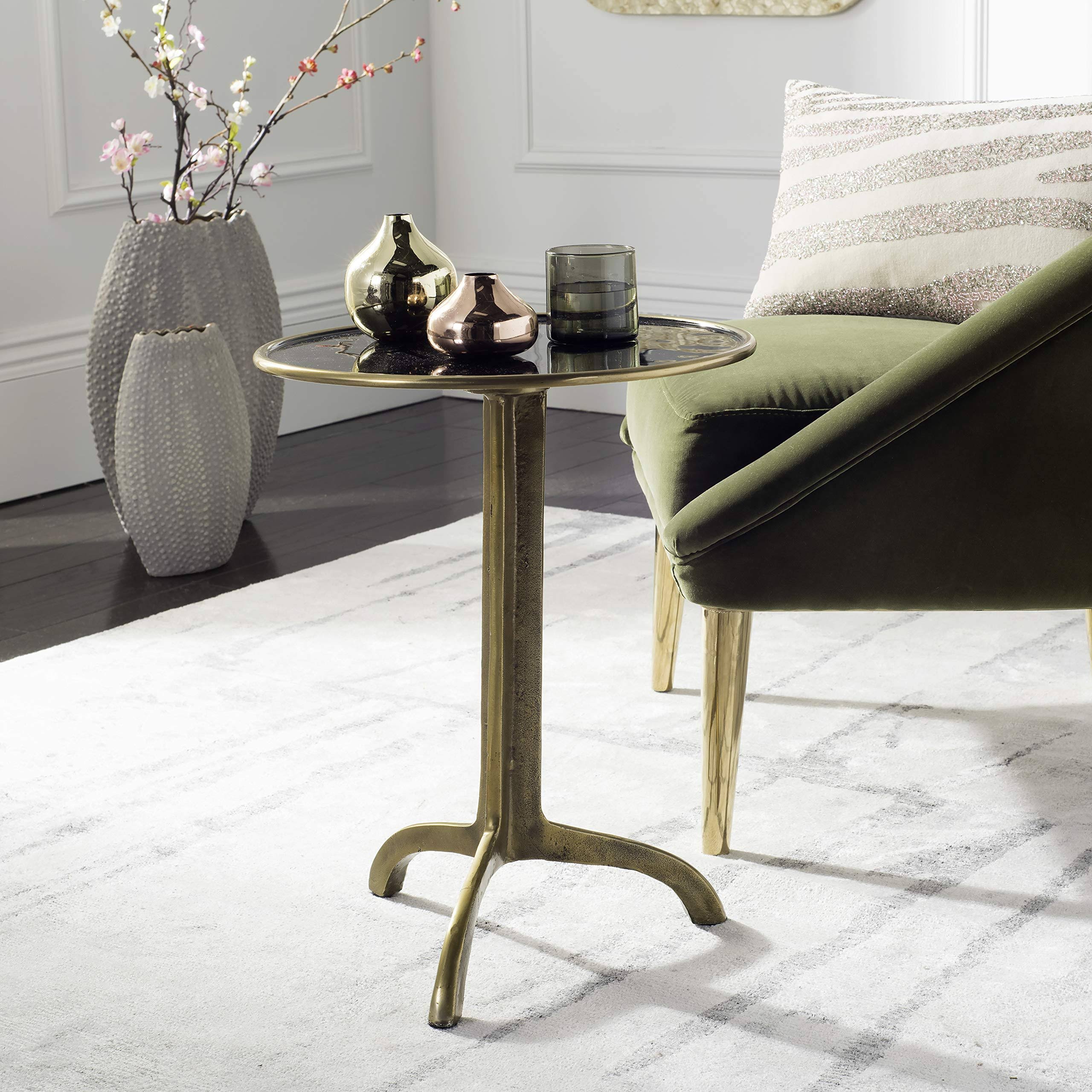 Safavieh Brent Accent Table - Antique Brass