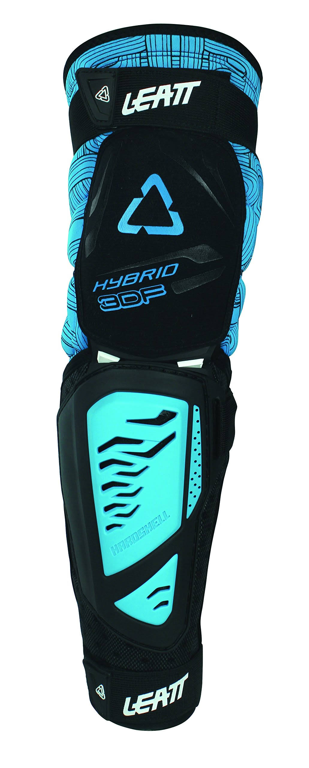 Leatt 3DF Hybrid EXT Knee u0026 Shin Guard Black/ Blue S/M