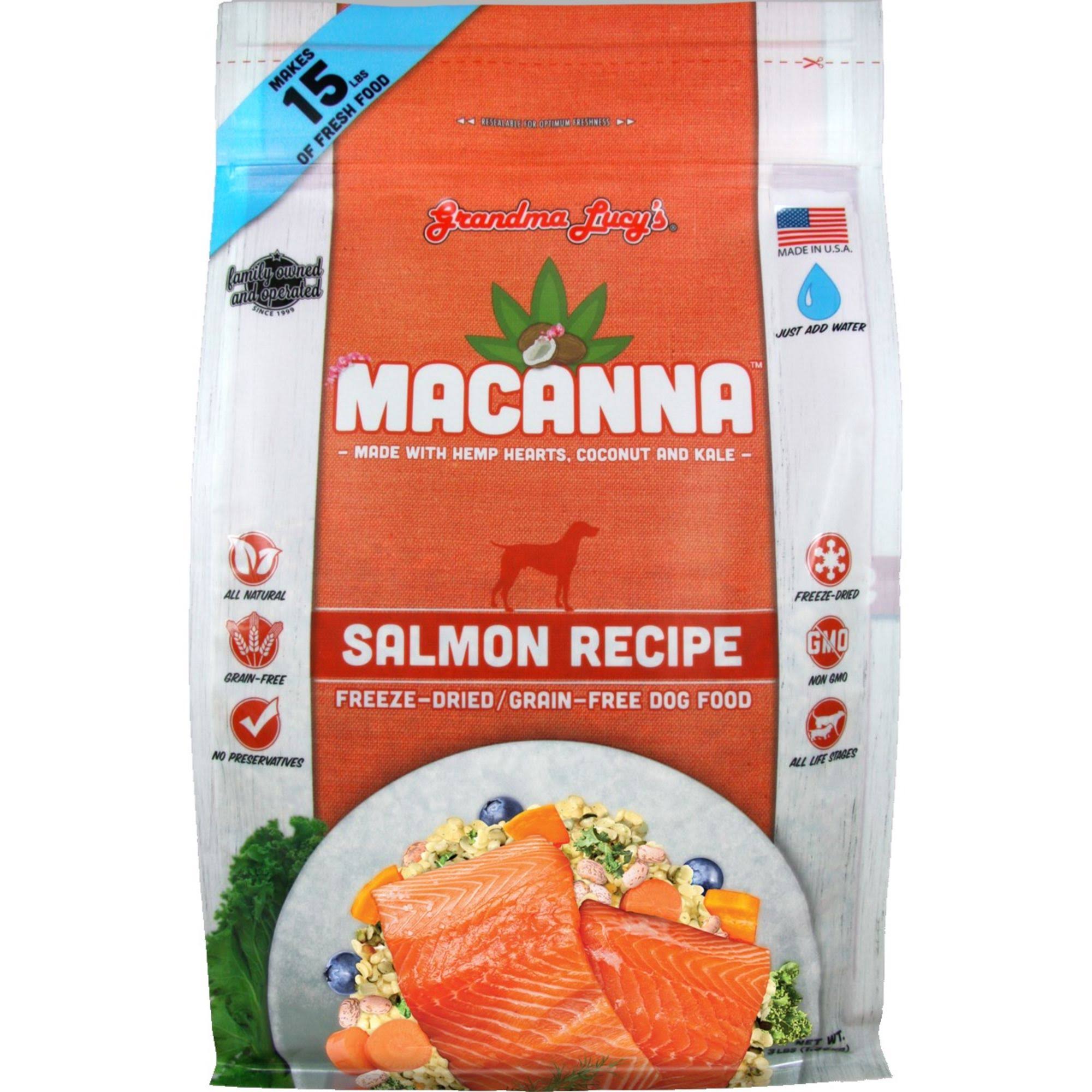 Grandma Lucy&s Dog Freeze Dried Mac Grain Free Salmon 8 lbs.